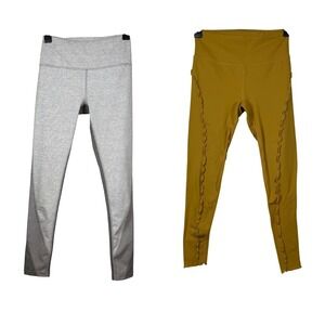 FREE PEOPLE Leggings Bundle, Hearts Aflutter & Gray Colorblock, Size XS